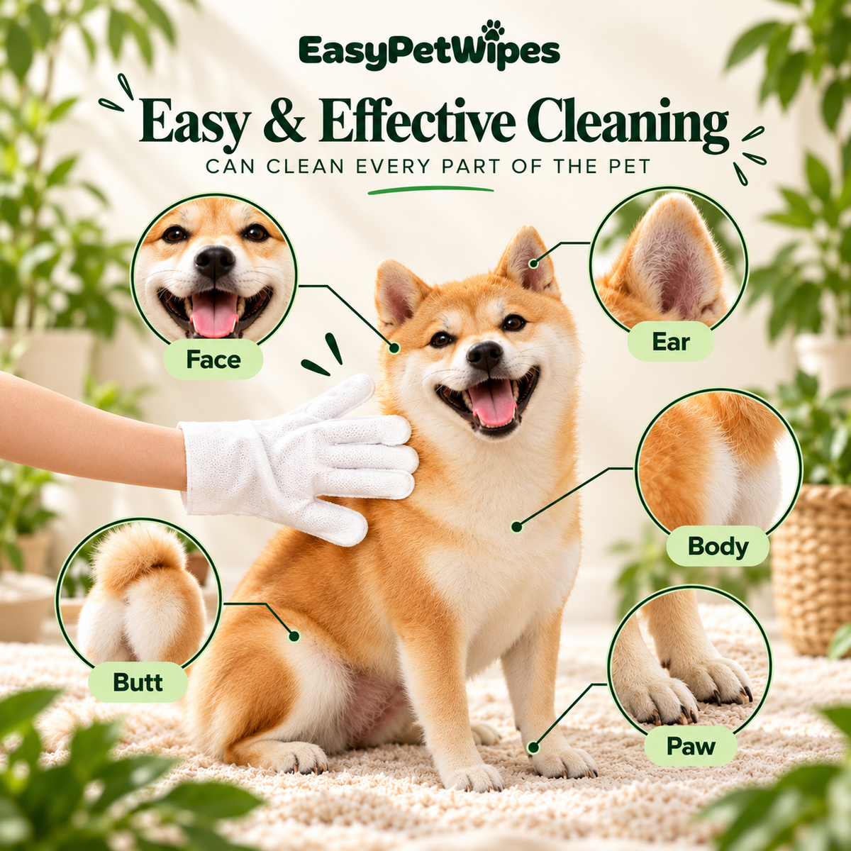 EasyPetWipes™ - Pet Glove Wipe