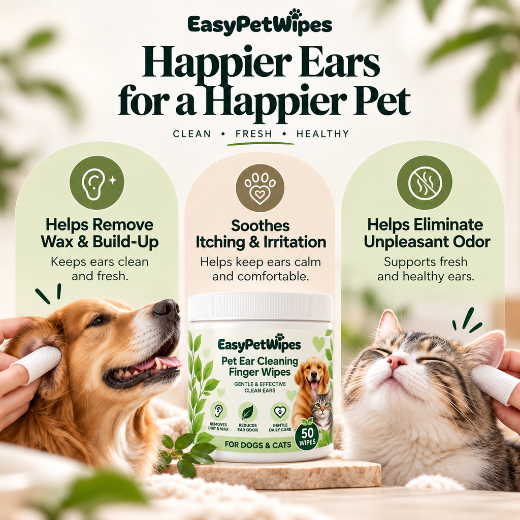 EasyPetWipes™ - Pet Ear Wipes