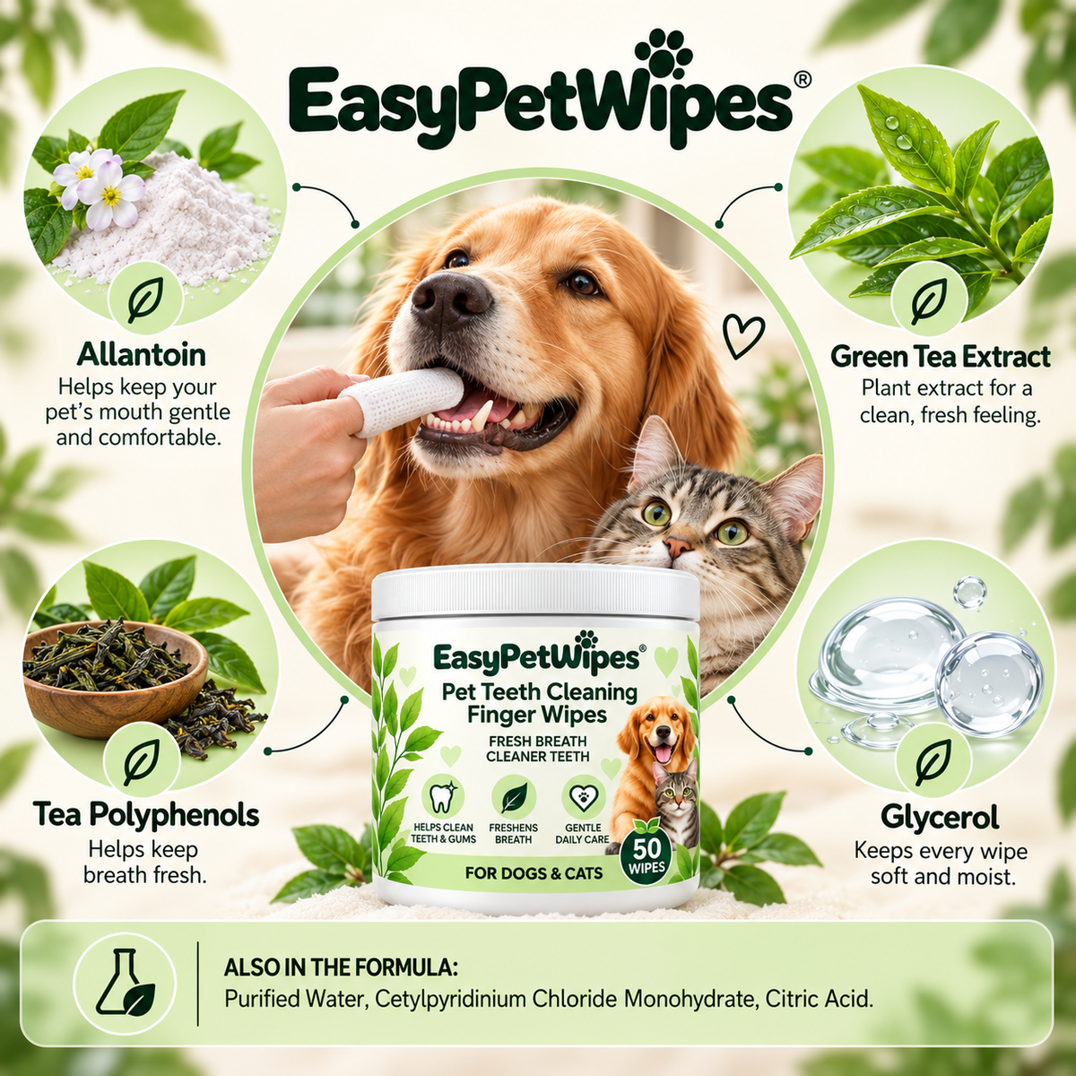 EasyPetWipes™ - Dental Finger Wipes