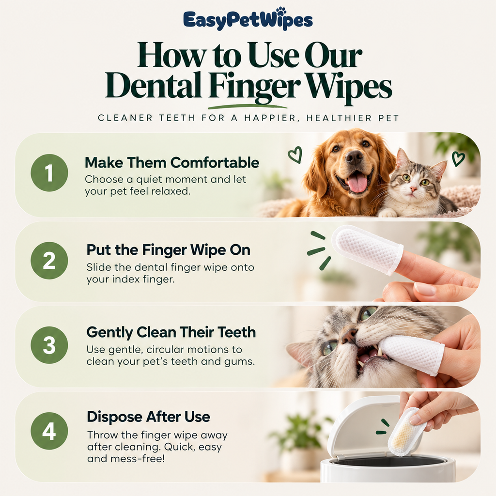 EasyPetWipes™ - Pet Dental Wipes