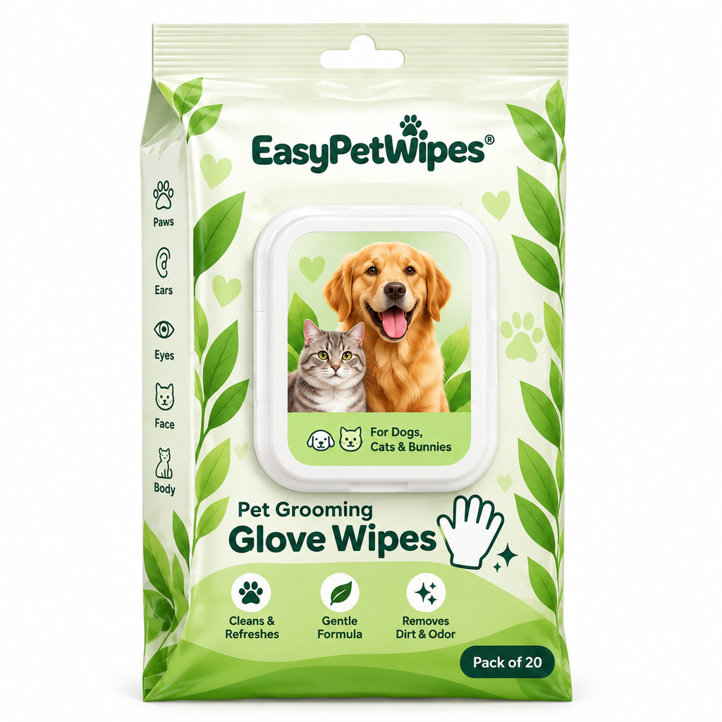 EasyPetWipes™ - Pet Grooming Glove Wipes