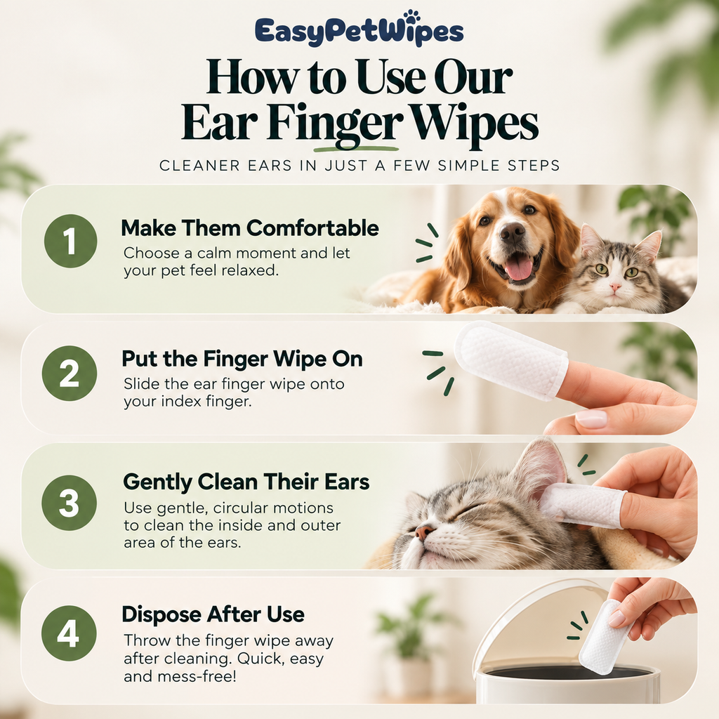 EasyPetWipes™ - Pet Ear Wipes