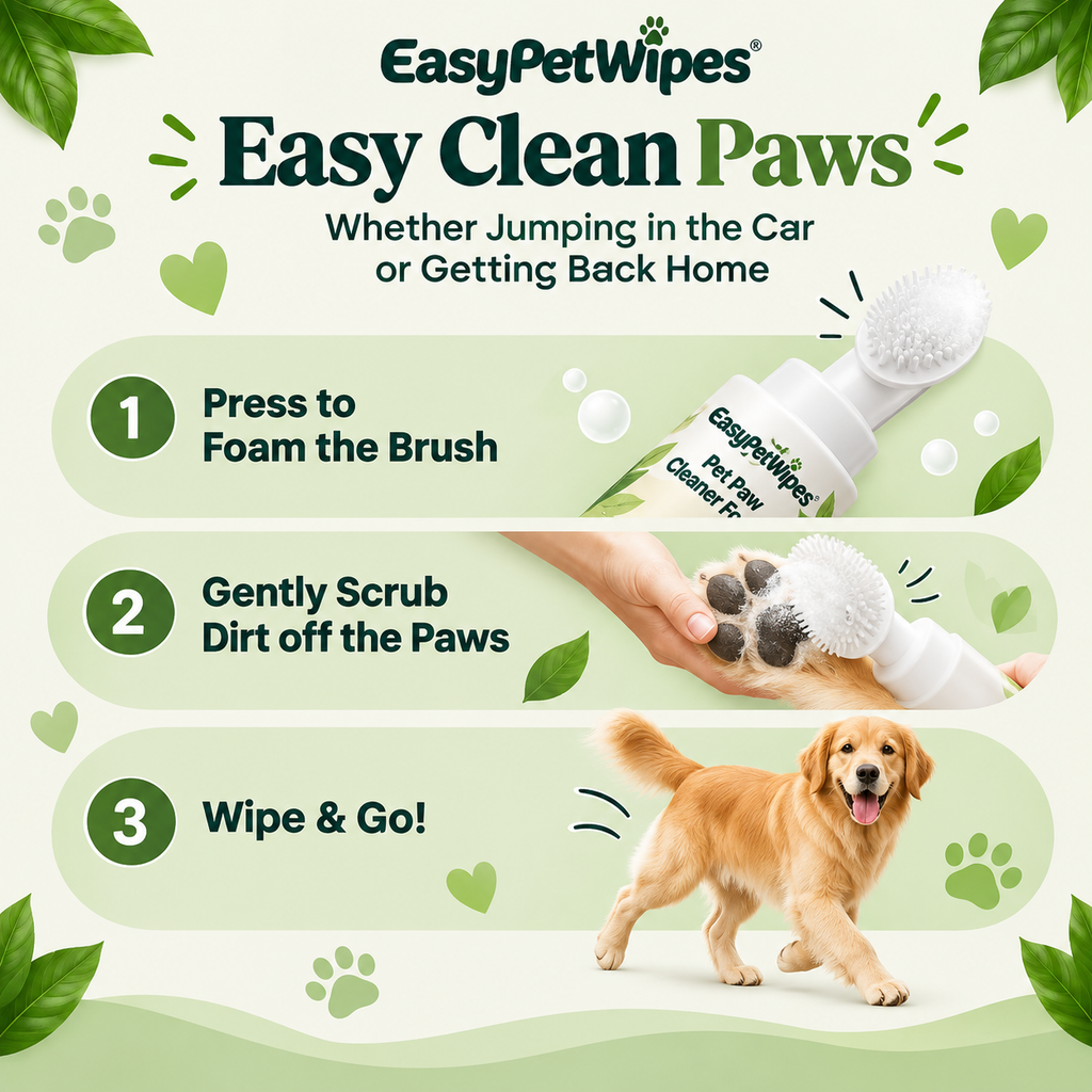 EasyPetWipes™ - Pet Paw Foam
